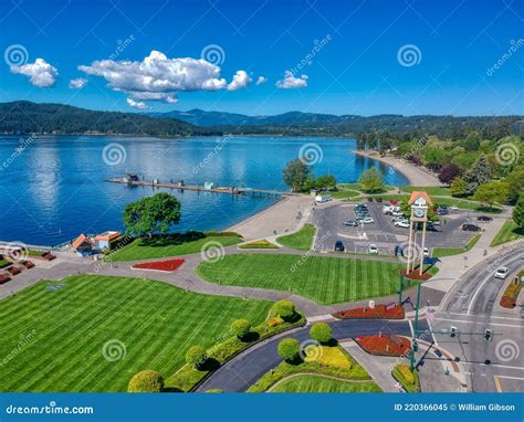 Aerial View of Independence Point and Lake Coeur D`Alene Stock Image ...