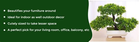 Buy DecoratingLives Mini Cute Artificial Plants Bonsai Potted Plastic ...
