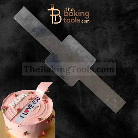 Square Shaped Secret Message Strip for Surprise Cakes