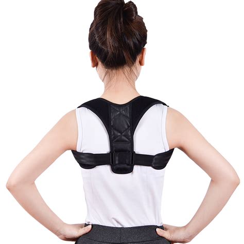 Back Posture Corrector Shoulder Straight Support Brace Belt Therapy Men ...