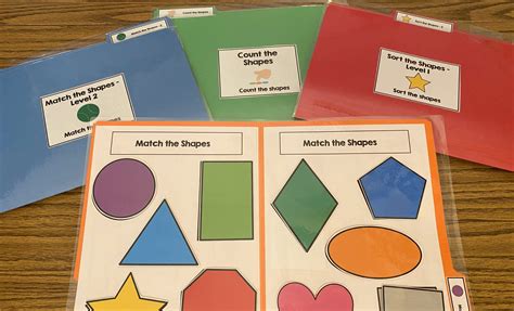 File Folder Games Shapes