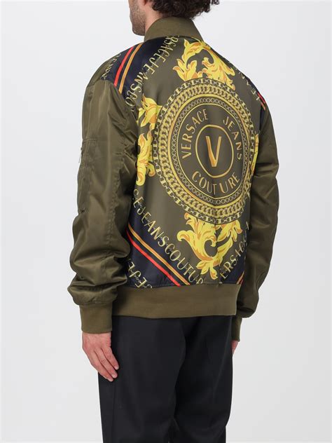 Versace Jeans Couture Outlet: Jacket men - Military | Versace Jeans ...