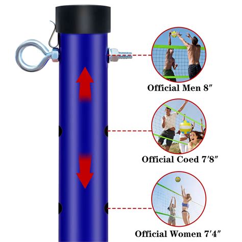 Volleyball Net Set for Backyard - Durable & Adjustable Poles