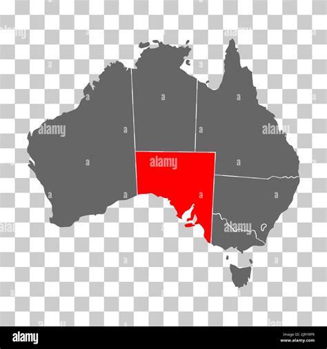 Australia map of South Australia icon, geography blank concept, isolated graphic background ...
