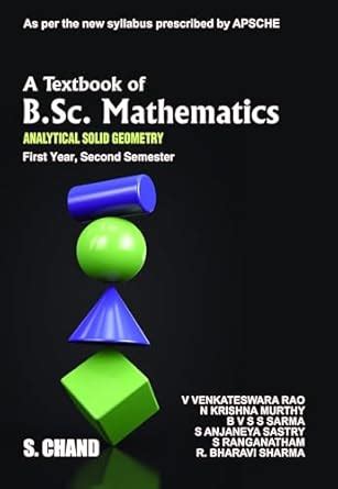 Buy A Textbook of B.Sc. Mathematics 1st Year, 2nd Semester | Analytical ...