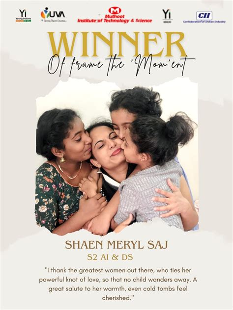 Congratulations to Shaen Mery Saj (S2 AI & DS), the winner of The Women ...