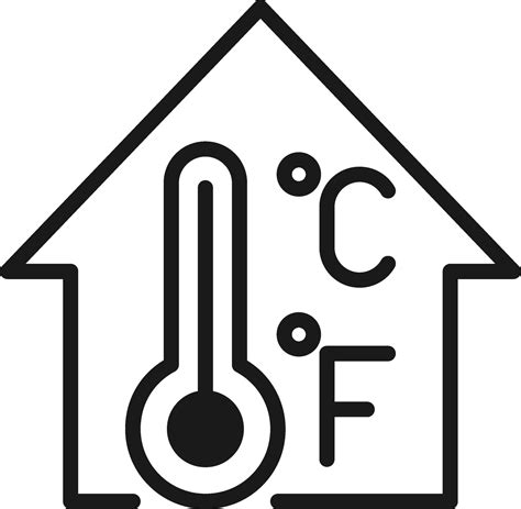 Room temperature thermometer fahrenheit celsius icon 45722708 Vector ...