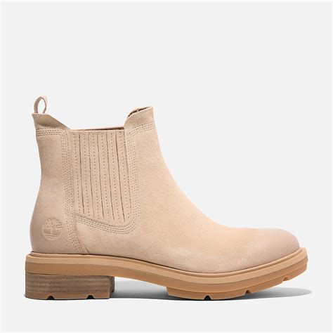 Women’s Brimfield Mid Chelsea Boots - Light Beige Suede | Timberland US