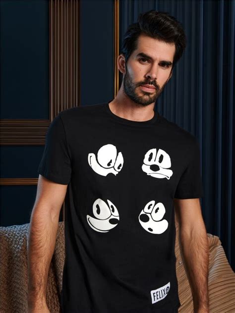 Set pijama Felix the Cat Culoare negru - SINSAY - 7703Y-99X