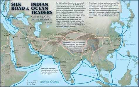 How were the Indian Ocean routes and Silk routes similar? How were they ...