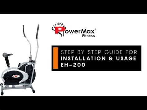 Powermax Fitness EH-200 Elliptical Cross Trainer with Hand Pulse ...