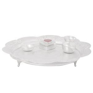 925 Pure Silver Roli Chaval Arthi Plate Pure Silver - Silver Palace