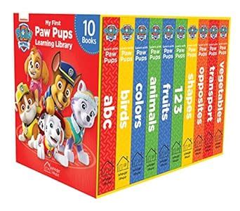 My First Paw Pups Learning Library: Boxset of 10 Board Books For ...