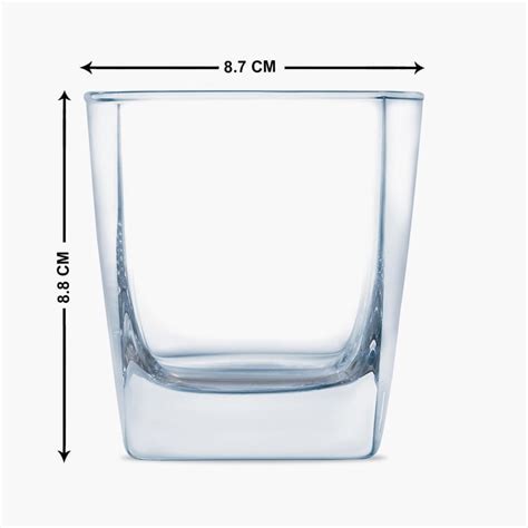 Buy LUMINARC Sterling Solid Transparent Glass Tumbler - Set of 6 ...