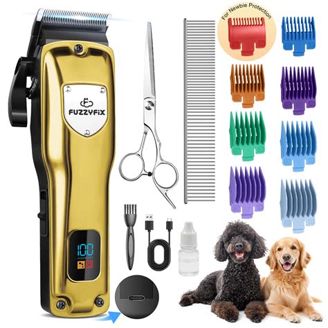 FuzzyFix Dog Clippers for Grooming for Thick Heavy Coats, Professional ...