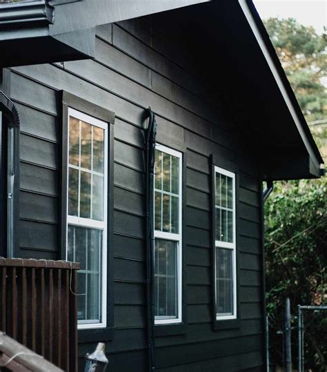 Matte Black Exterior Home Paint
