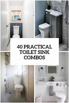 Small Bathroom Toilet by 32 Stylish Toilet Sink Combos For Small Bathrooms Digsdigs Small Bathroom Toilet