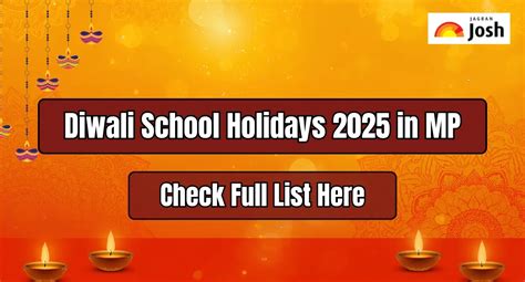 Diwali School Holidays 2025 in MP: School Closed for Bhai Dooj ...