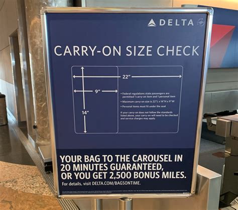 Delta Baggage Size Limits International - Free Word Template