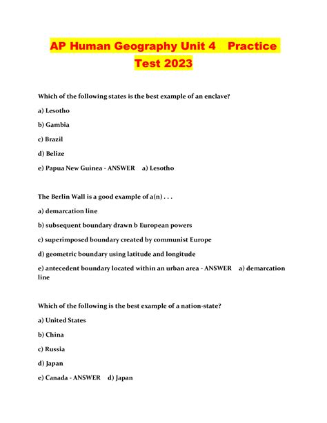 Geography Test Practice at Emmanuel Jones blog