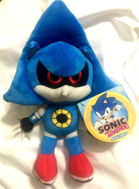 Sonic Hedgehog 9" Classic Metal Sonic Plush Figure Jakks Pacific NWT ...