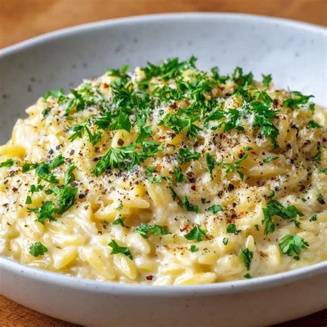 Creamy Parmesan Orzo: Indulgent Comfort Dish Recipe