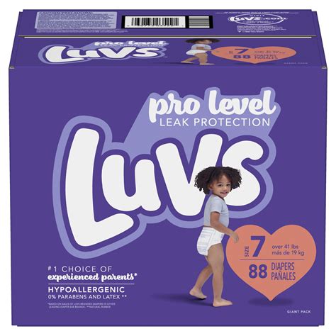 Luvs Platinum Disposable Baby Diapers, Size 7, 88 Count - Walmart.com