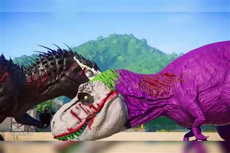 “魔”狂暴龙 VS 霸王龙，漫威模组 ~ 侏罗纪世界进化 #游戏新星扶持计划