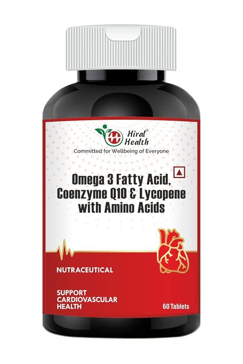 Hiral Health's Omega 3 Fish Oil with CoQ10, Lycopene & Amino Acids ...