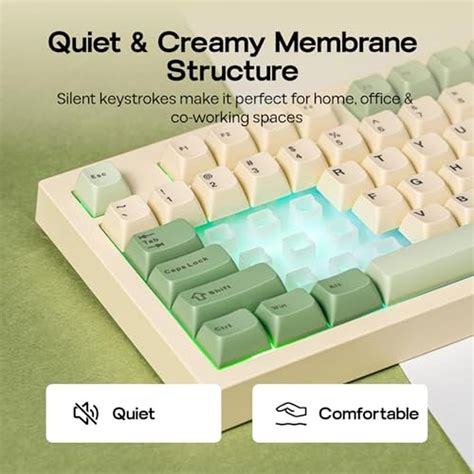 Keyboard Yellow | EPOMAKER Aula S102 PRO Membrane Gaming Keyboard ...
