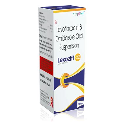 Levofloxacin (125mg/5ml) + Ornidazole (125mg/5ml) – Lexoziff OZ Suspension