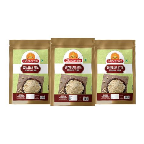 Ghotaram Organics Soya Bean/Soyabean Atta/Chun/Flour High in Fibre|Soja ...
