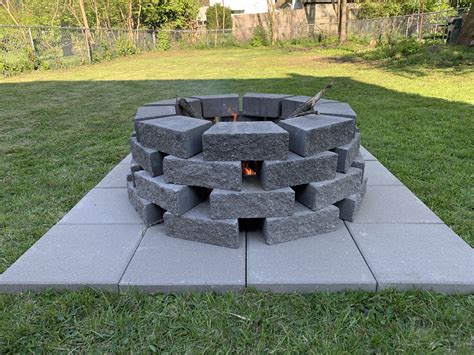 How To Make A Fire Pit With Concrete Blocks at Harriet Ridgeway blog