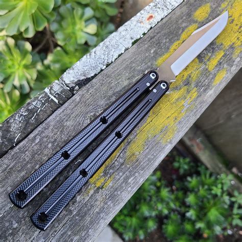 Squid Industries Krake Raken Black Bowie V3 Balisong || WE BE KNIVES – We Be Knives