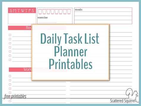 Use a Daily Task List Planner to Avoid Feeling Overwhelmed | Daily task ...