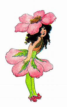 Free Printable Clipart by Vintage Clip 3 Flower Fairies The Graphics Free Printable Clipart