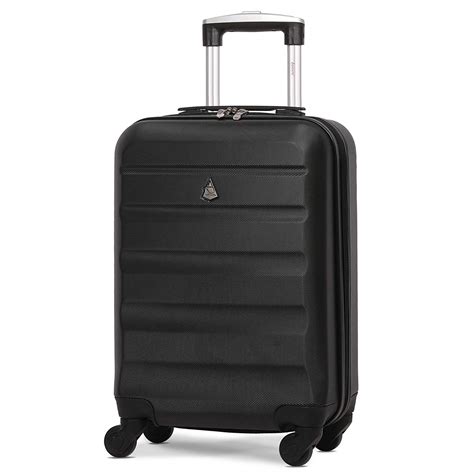 Buy Lightweight 55cm Hard Shell Cabin Suitcase 4 Wheel Carry On Hand ...
