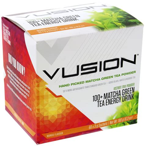 Buy Vusion 100+ Matcha Green Tea Energy Drink - Mango at Mighty Ape NZ