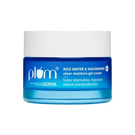 Plum 2% Niacinamide & Rice Water Superlight Gel Cream Moisturizer for ...