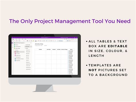 OneNote Project Management Tool 的图像结果