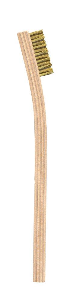 MG Chemicals Abrasive Cleaning Brush with 7-3/4" Wood Handle, Brass ...