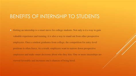 PPT - Benefits of internships PowerPoint Presentation, free download ...