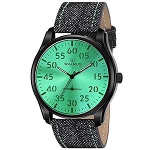 Buy Walrus Green Dial Analog Leather Strap Wrist Watch for Men at Amazon.in
