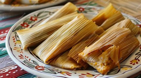 Premium Photo | Delicious Mexican tamales wrapped in corn husks