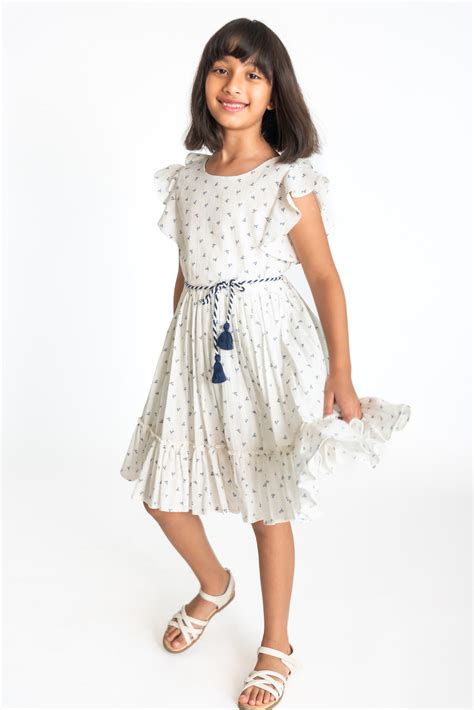 Ditsy Flutter Dress – A Little Fable