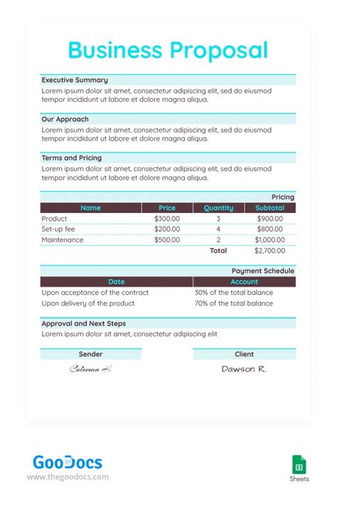 Sample of Simple Business Proposal 的图像结果