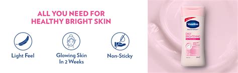 Vaseline Daily Brightening Body Lotion For Healthy & Glowing Skin with ...
