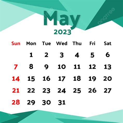 Calendar May 2023 Vector PNG Images, 2023 Calendar May, 2023 Calendar, Calendar, May PNG Image ...