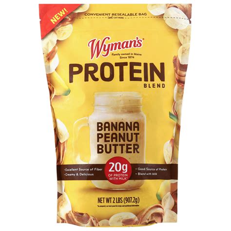Wyman's Protein Blend, Banana Peanut Butter (2 lb) Delivery or Pickup ...