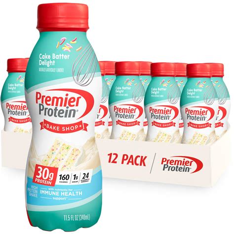 Premier Protein Shake Cake Batter 30g Protein 1g Sugar 24 | Desertcart ...